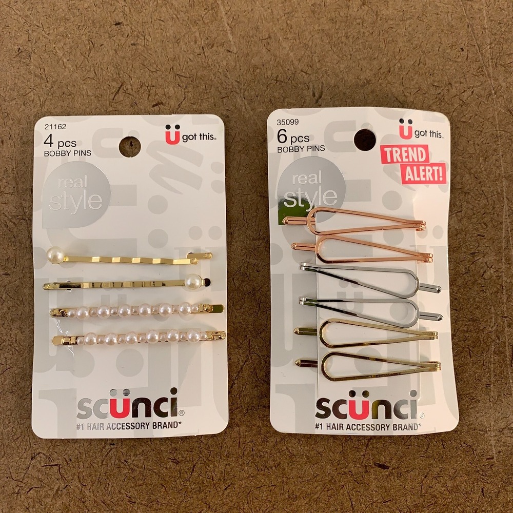 Scunci Women's Multicolor 10 Piece Bobby Pin Set NWT